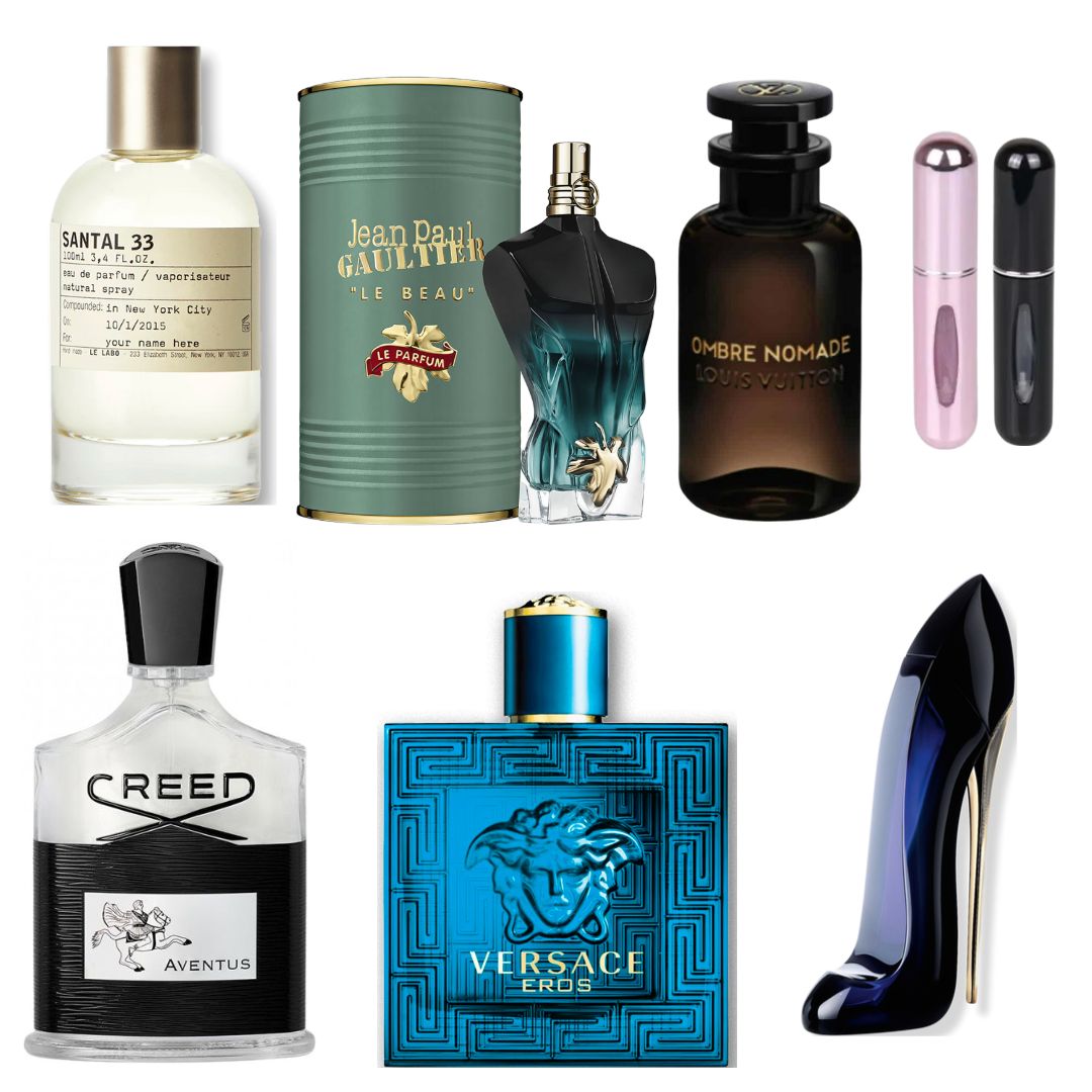 6 PERFUMES COMBO + 2 PERFUMEROS